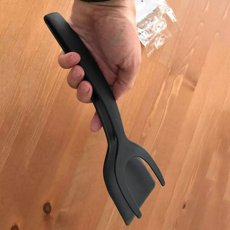 2 in 1 Tongs Grip and Flip Spatula