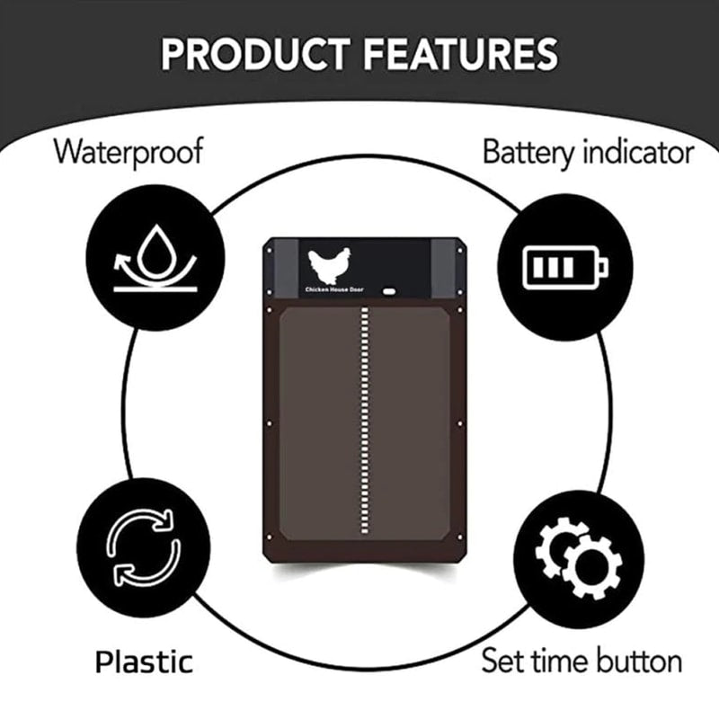 Automatic Chicken Coop Door with Timer – Electric Chicken Run Door