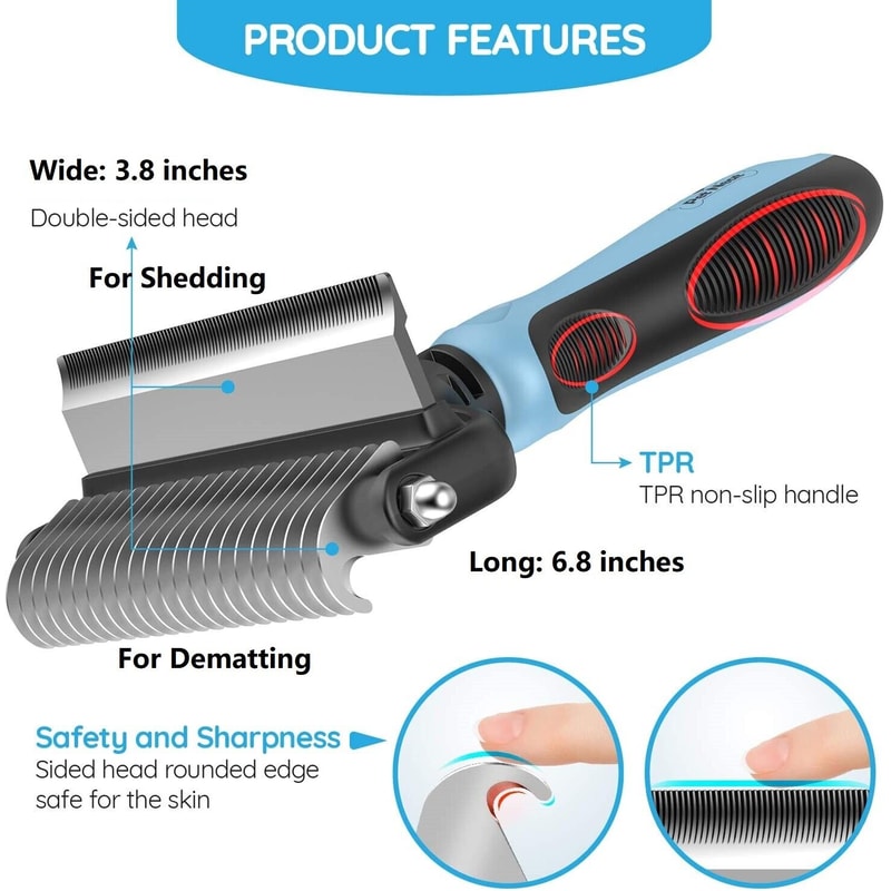 Cat Undercoat Rake Comb for Pet Grooming