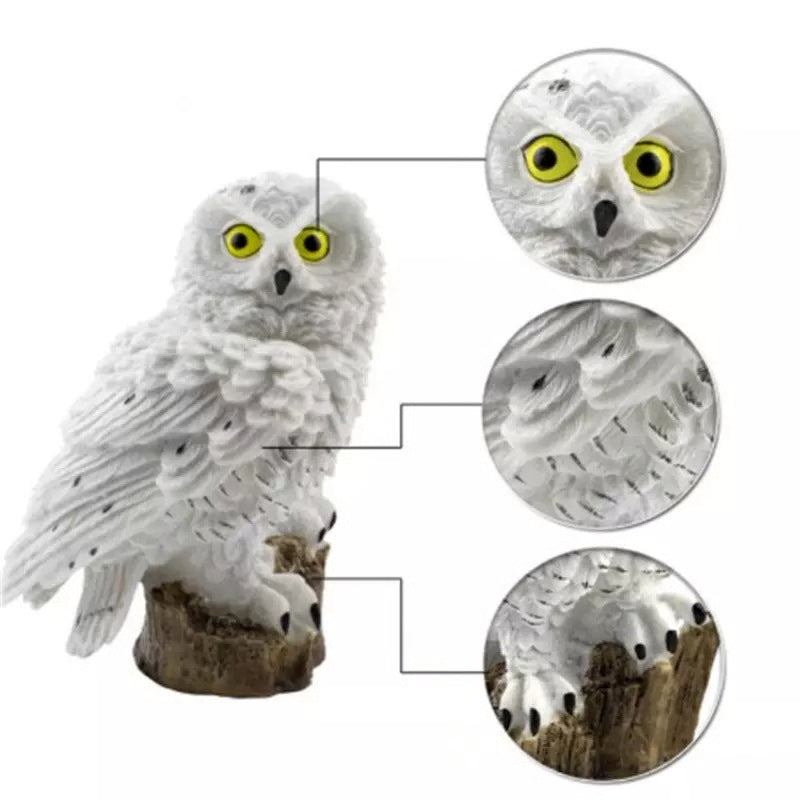 Outdoor Solar Power Led Owl Light Garden Yard Landscape Decor Lamp Waterproof